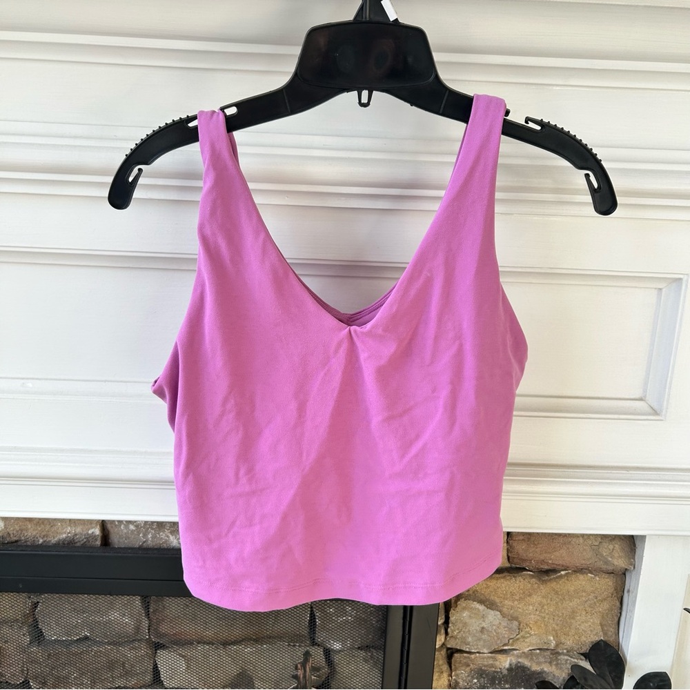 Athleta Transcend Bra Top L D-DD pink purple